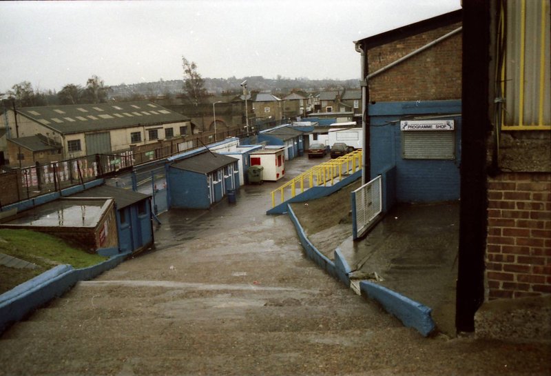 Looking back down the steps upto the Halfway Line (North Stand)